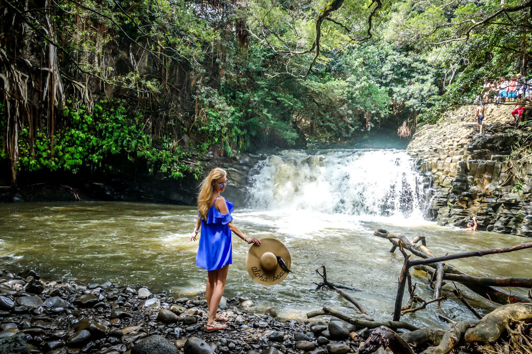 Twin Falls | Driving the Road to Hana | Maui | Hawaii | Bubbly Moments