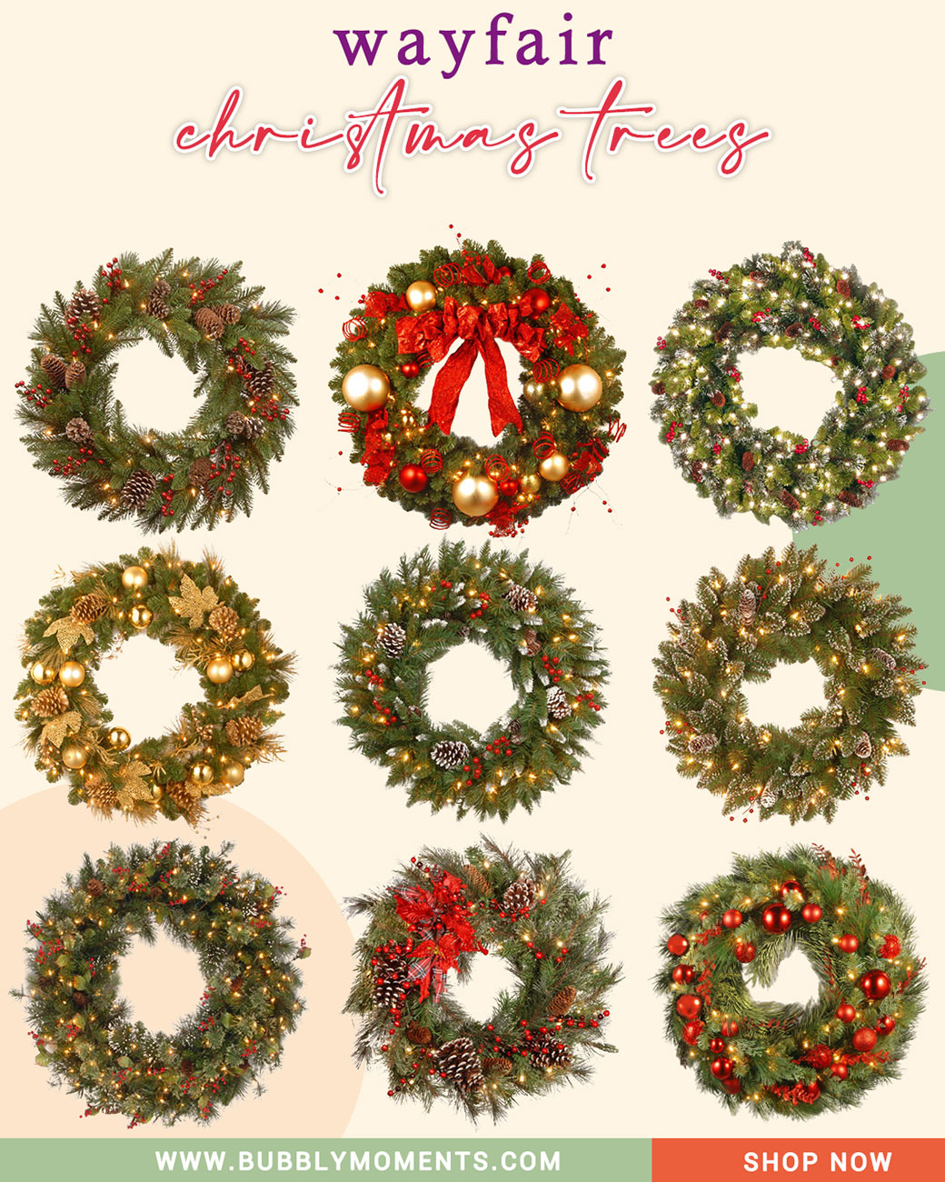 Christmas décor | Holiday Decor | Christmas Ornaments | Christmas Wreath | Holiday | Seasonal Decor | Christmas Setup | Home Decor | Accessories | Bubbly Moments