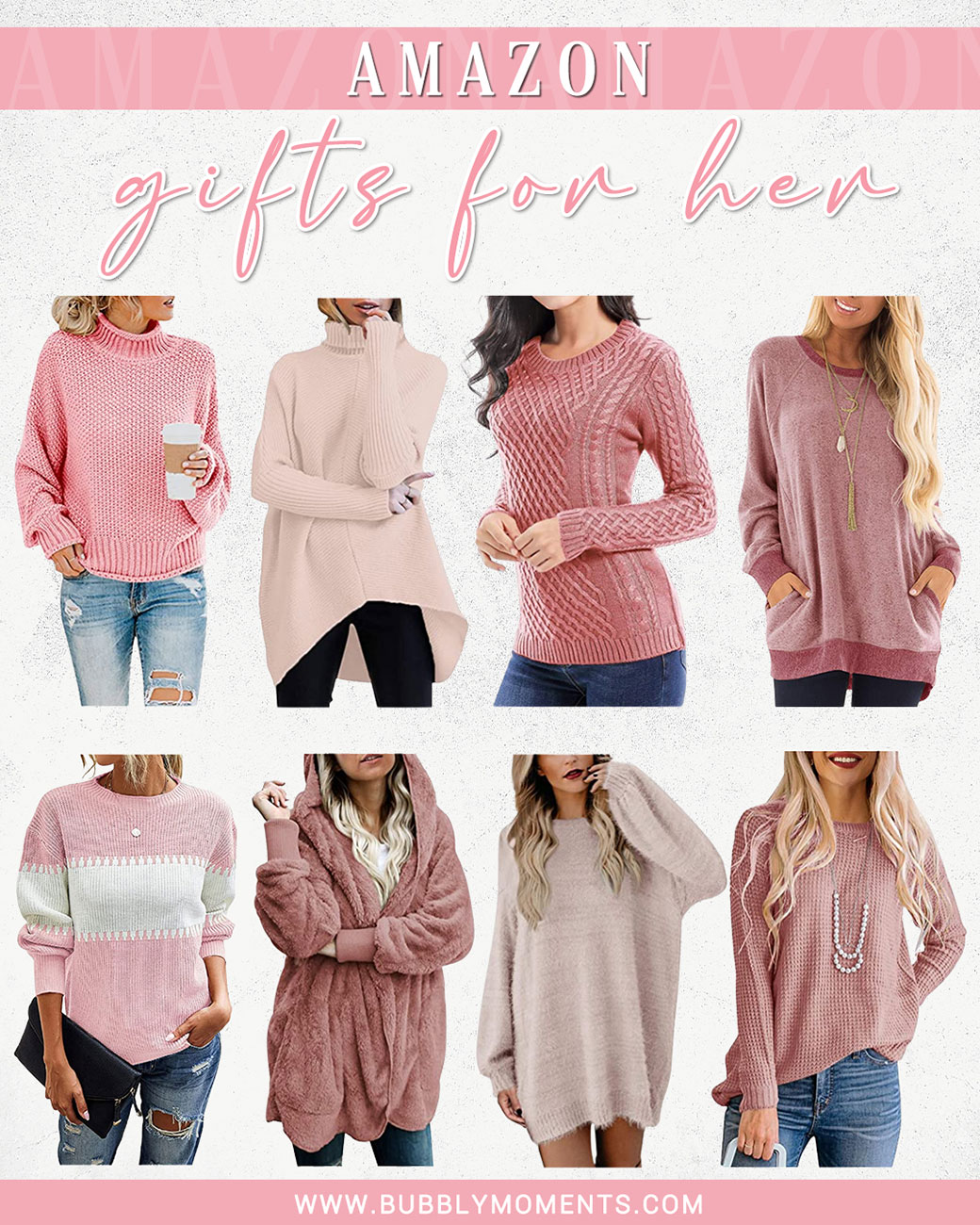 Holiday gift | christmas gift | last minute gifts | christmas gift ideas | holiday gift guides | fashion gift ideas | gifts for her | pink sweaters | sexy sweaters | fashion sweater | sweater dresses | sweater | womens gift ideas | Bubbly Moments