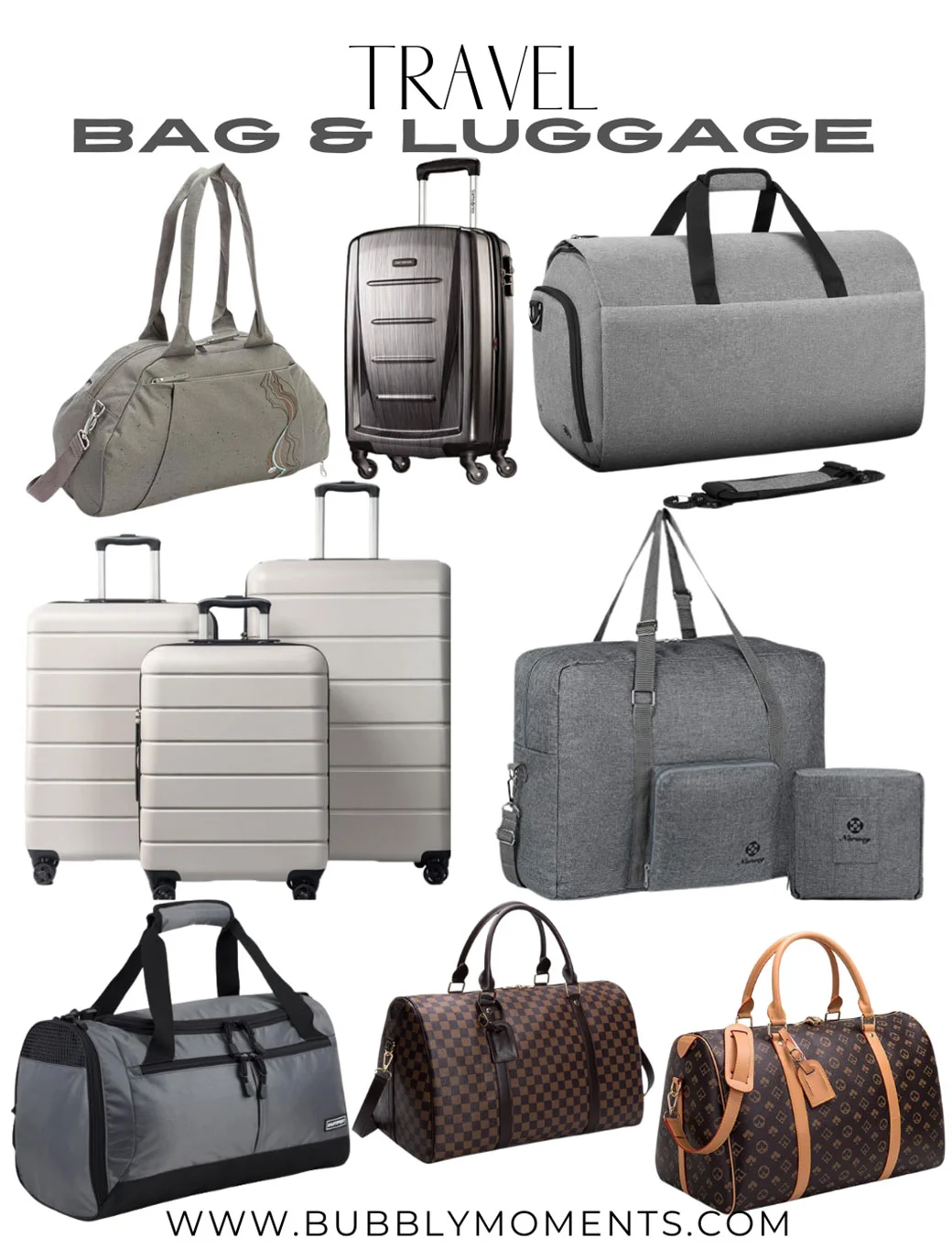 10 Trendy Luggage Bags and Women's Travel Duffel Bags to Shop